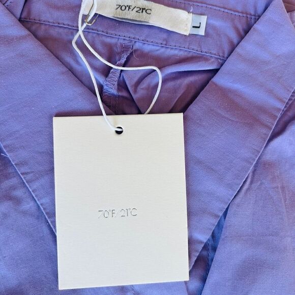70/21 High-Low Long Sleeve Top, Designer Luxury, Large. Purple, NWT - Picture 5 of 15